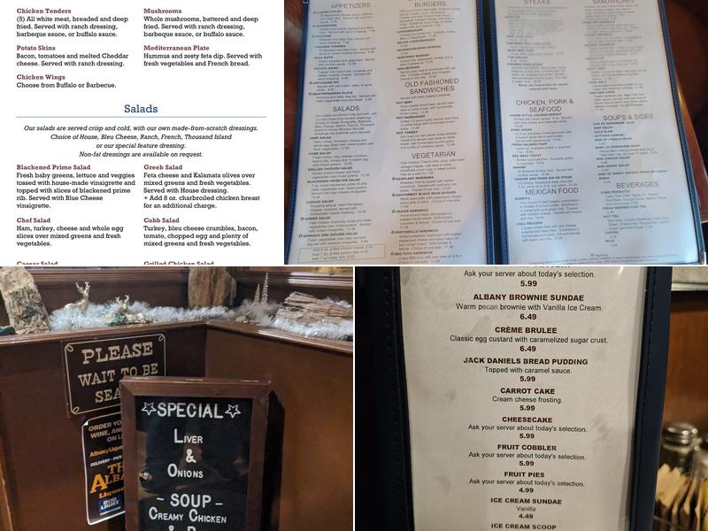 The Albany Menu