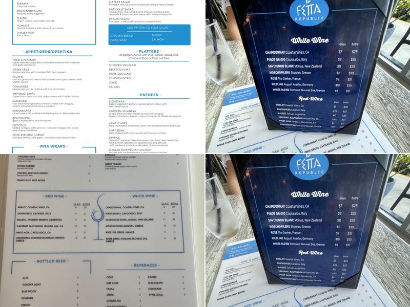 Fetta Republic Menu