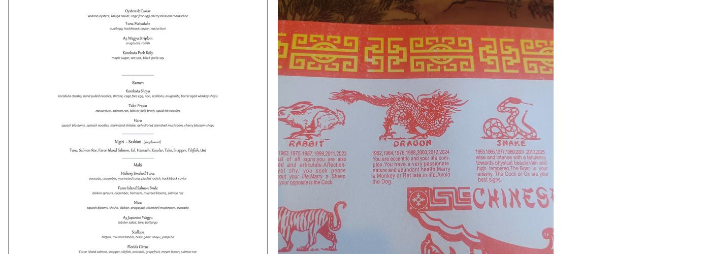 Bonsai Menu