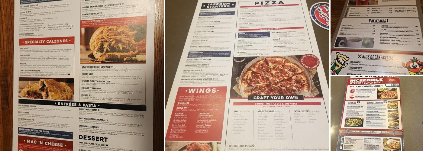 Old Chicago Pizza + Taproom Menu