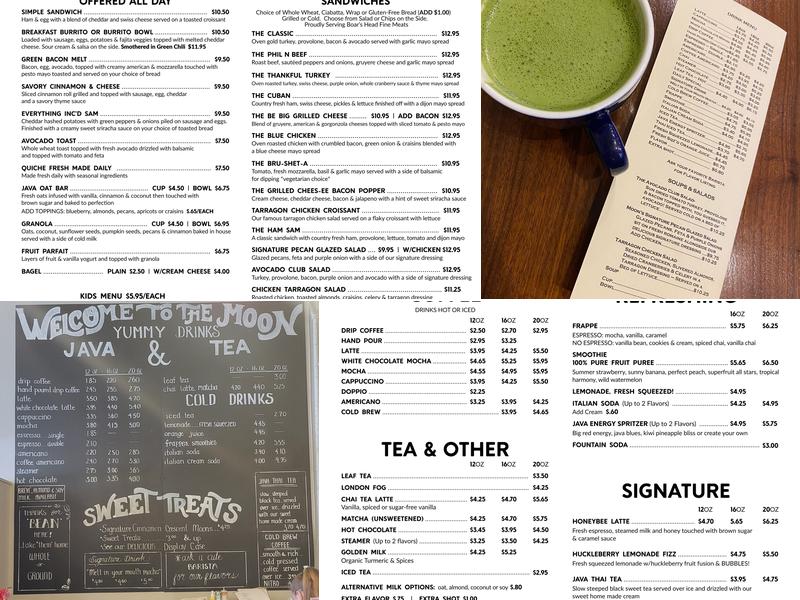 Java Moon Menu