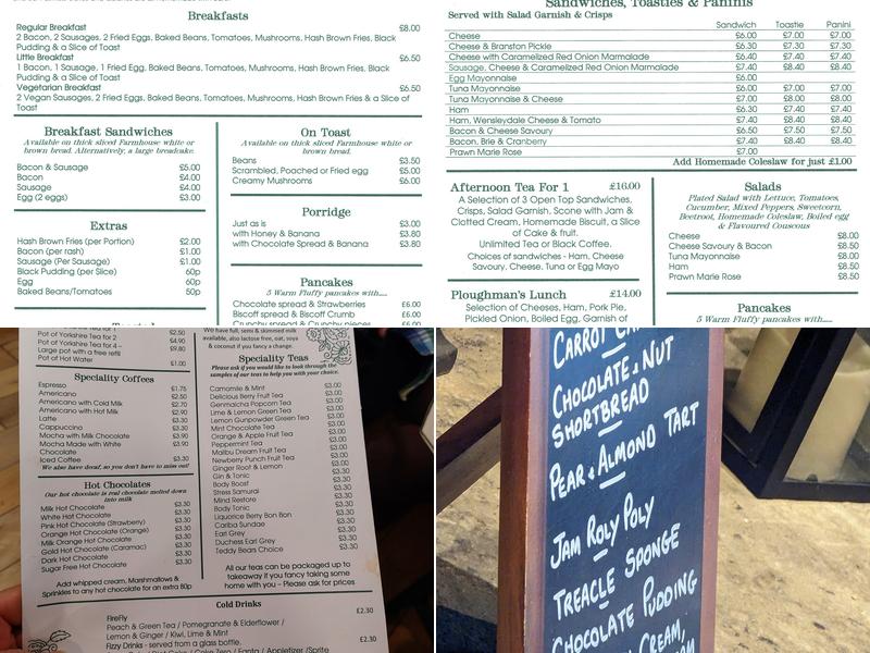 The Flamingo's Teapot Menu