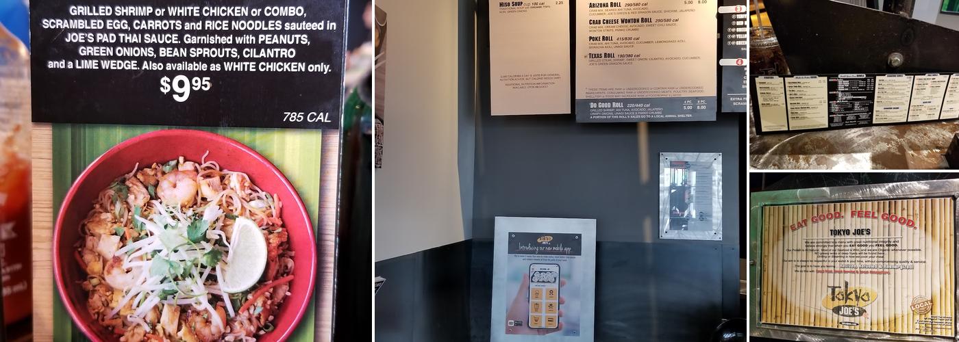 Tokyo Joe's - Denver West Menu