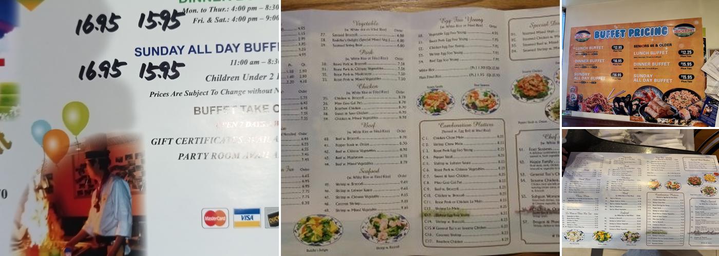 Hibachi Buffet Menu