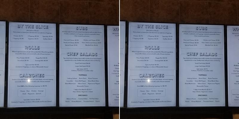 Milano's Pizza Menu