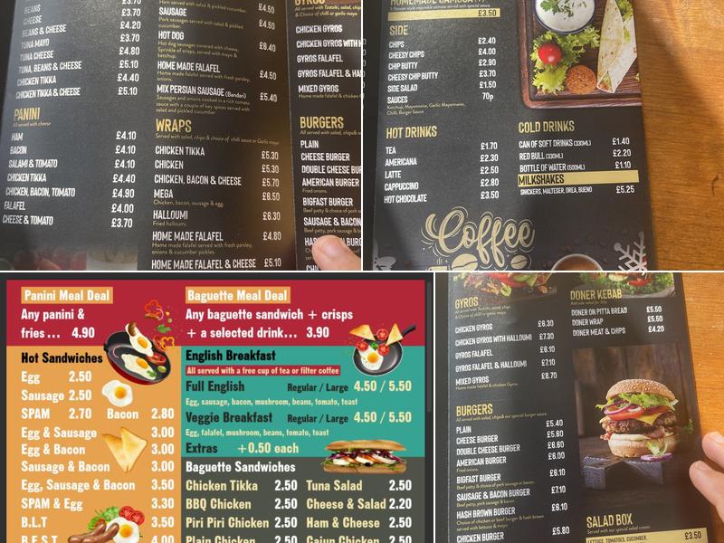 Low Lane Cafe Menu