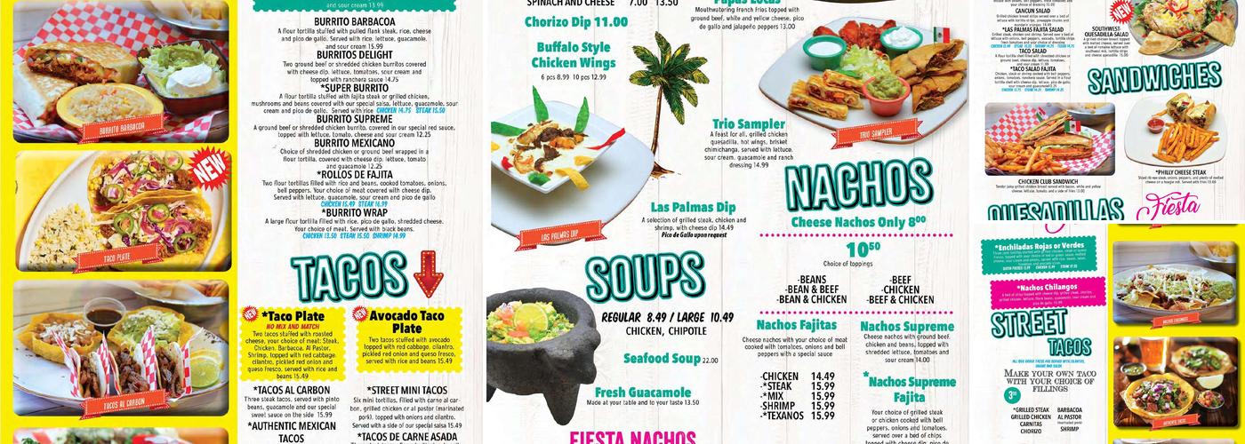 Las Palmas Menu