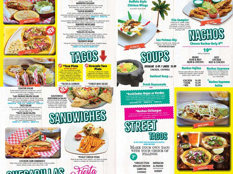 Las Palmas Menu