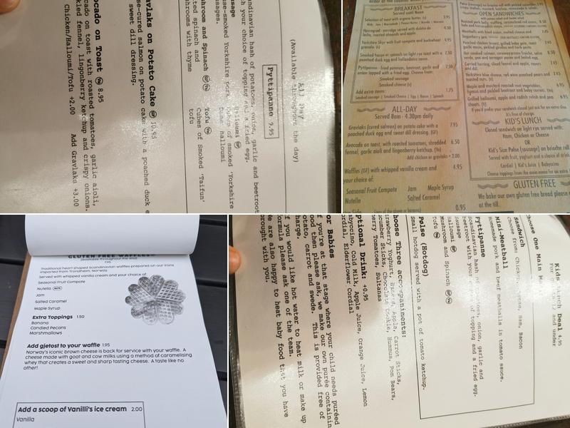 Baltzersen's Cafe and Coffee Shop Menu