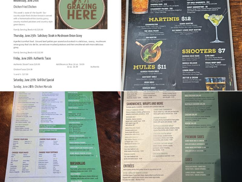 Grazing Here Menu