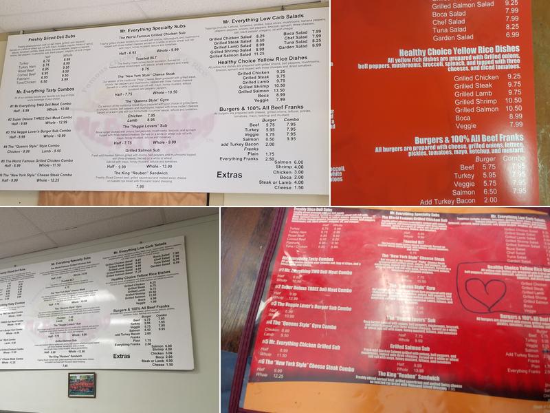Mr. Everything Cafe Menu