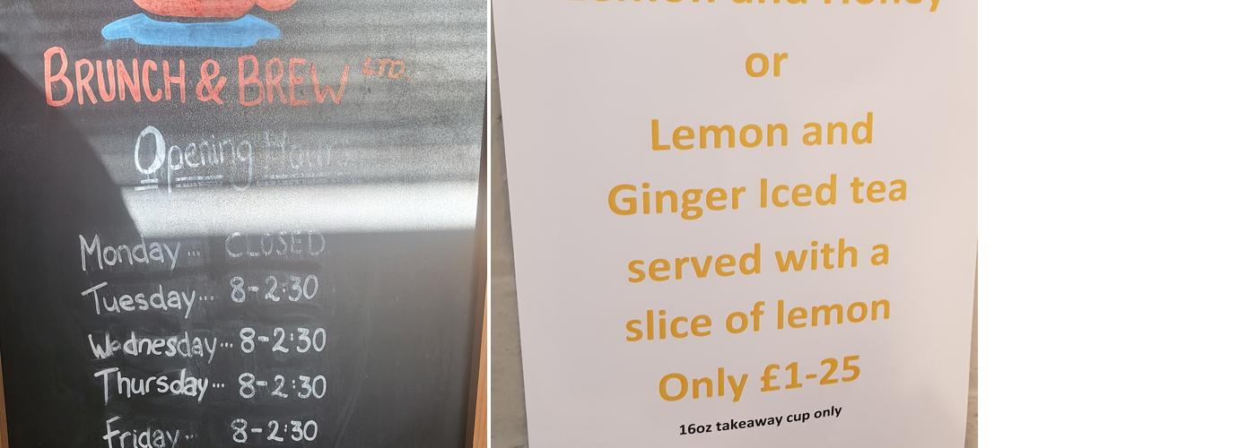 Brunch and Brew Menu