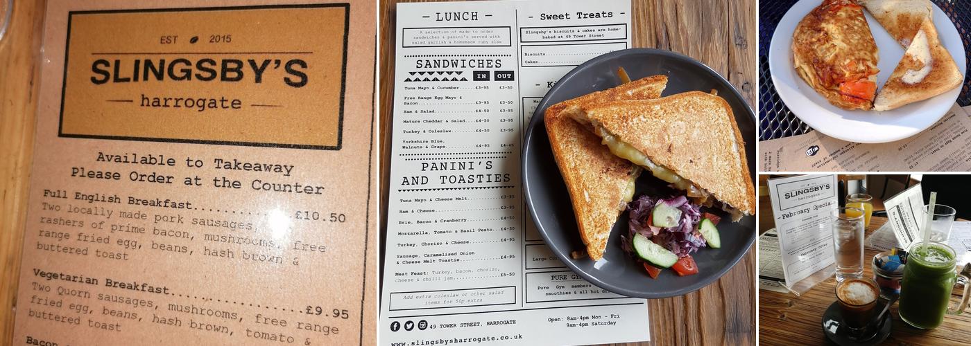 Slingsby's Harrogate Menu