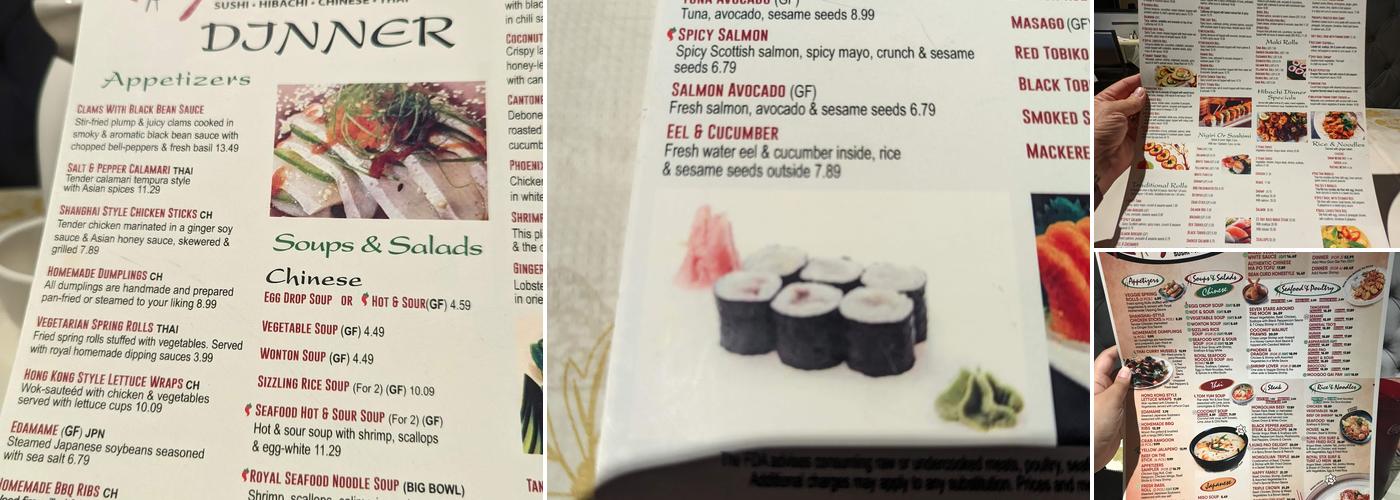 Royal Stix Asian Restaurant Menu