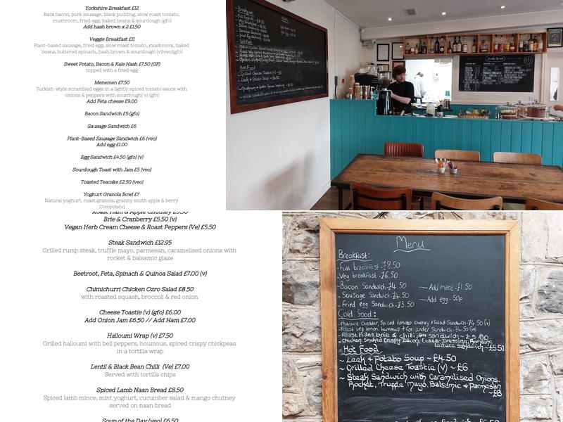 Muddy Boots Cafe Menu