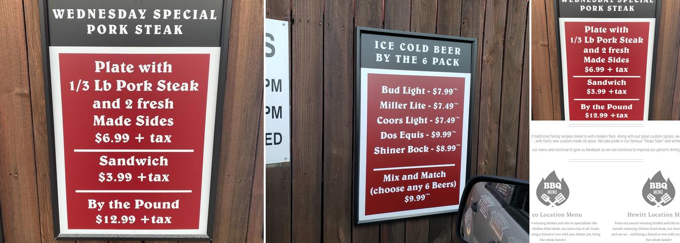 Uncle Dan's BBQ & Ribhouse Menu