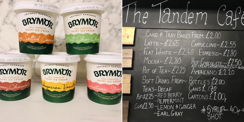 The Tandem Cafe Menu