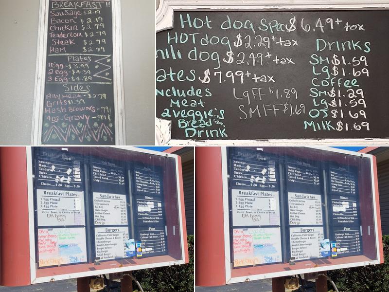Double D Burger Menu