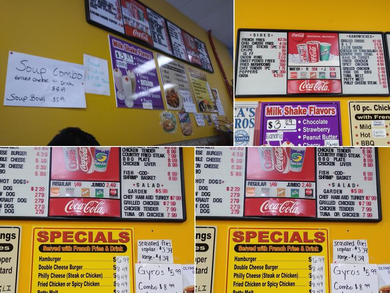 Burger & Shake Menu