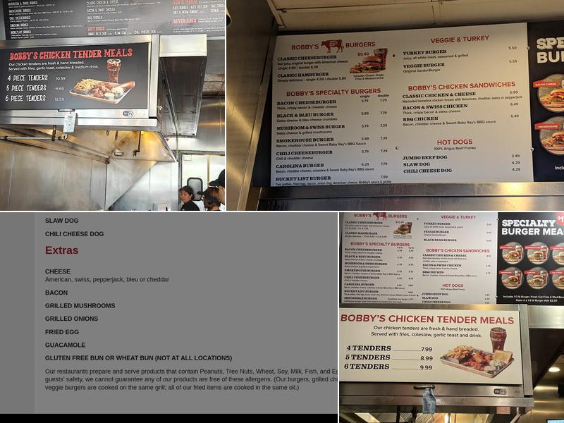 Cheeseburger Bobby's Menu