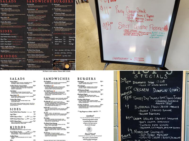 Hops Kitchen Menu