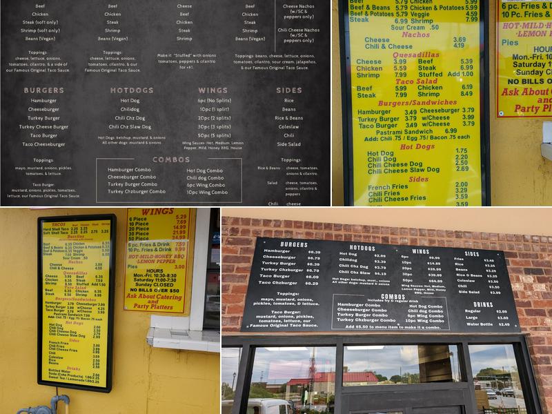 Taco Pete Menu
