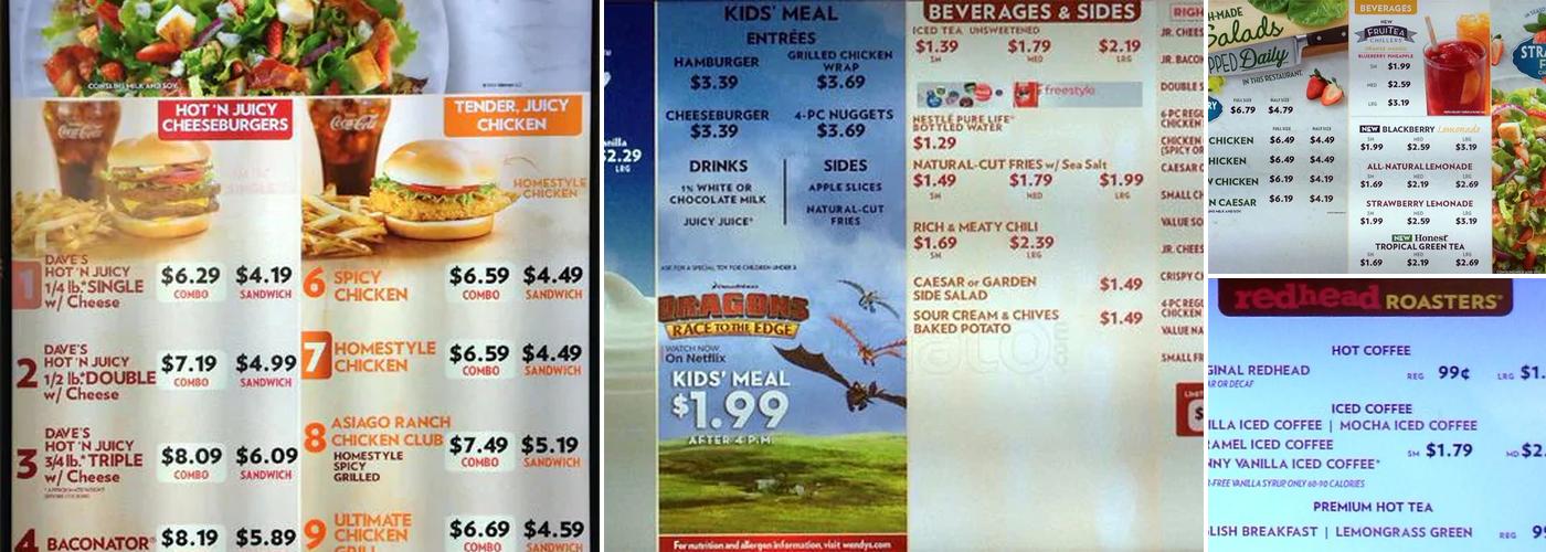 Wendy's Menu