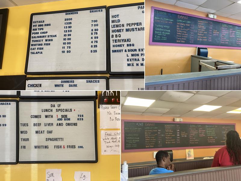 Walter's Soul Food Cafe Menu