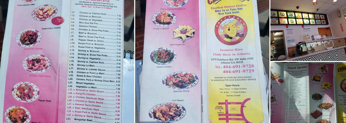 China Express Menu