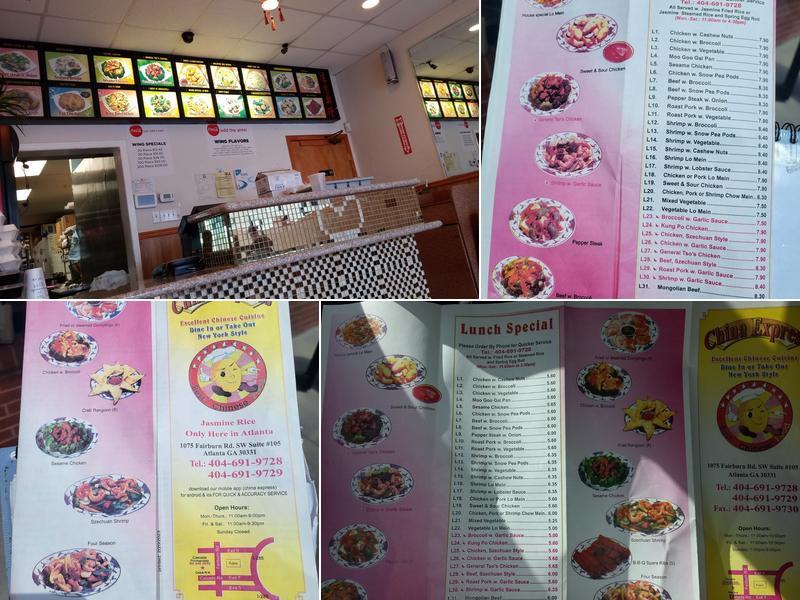 China Express Menu