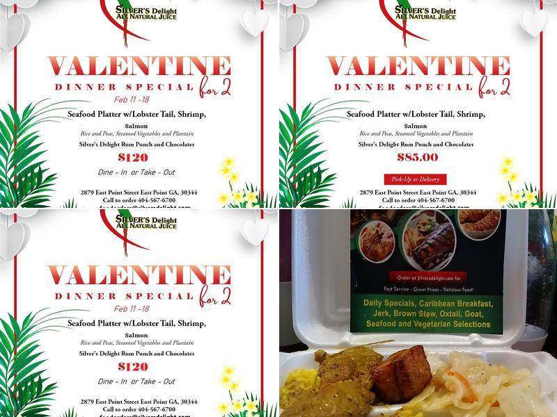 Silver's Delight Caribbean Restaurant Menu