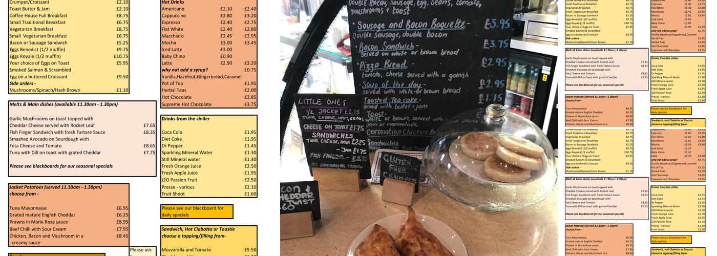 The Coffee House Menu