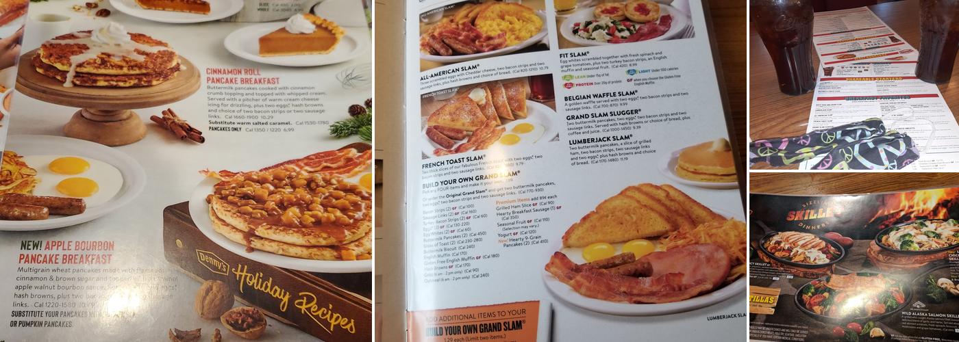 Denny's Restaurant Menu