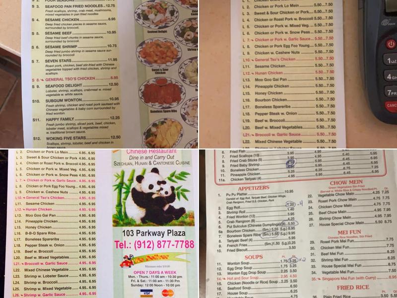 Orient Express Menu