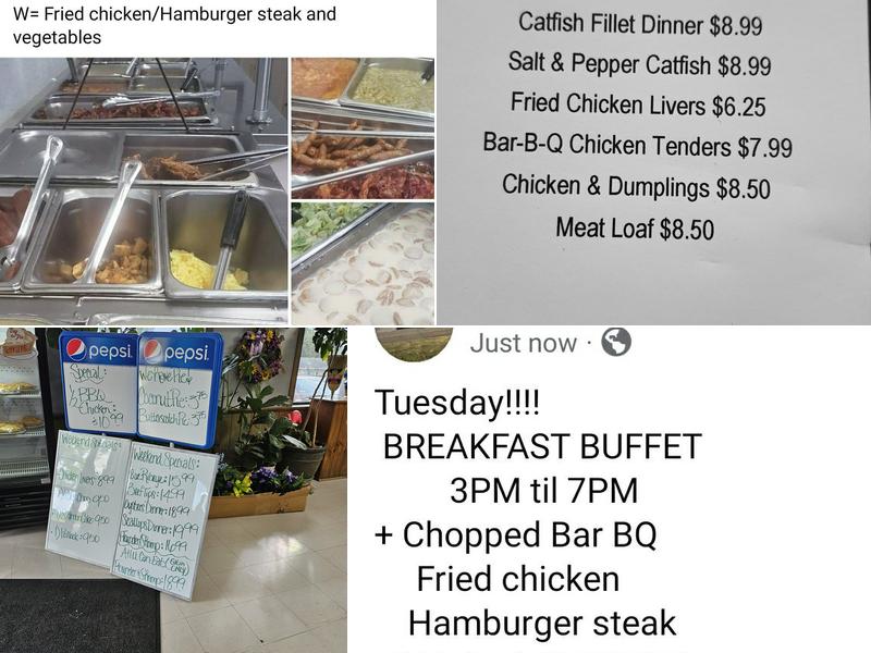 Pines Restaurant of Sparta Menu