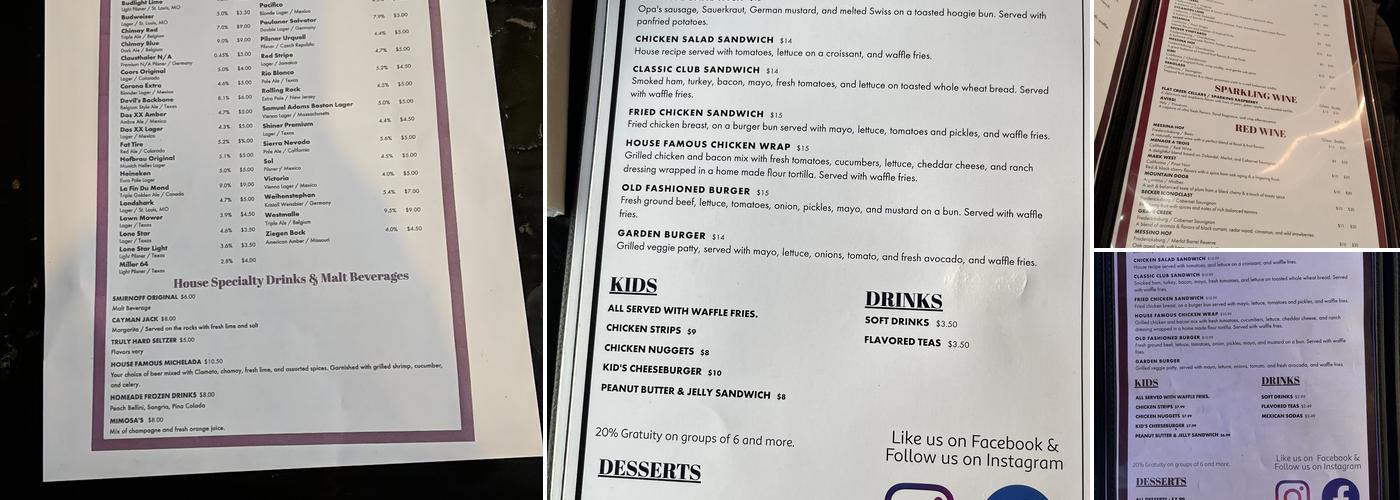Cultures Menu