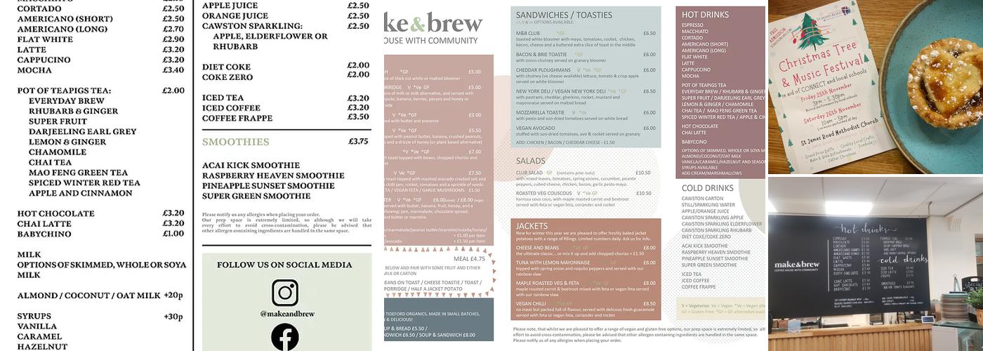 Make & Brew Menu