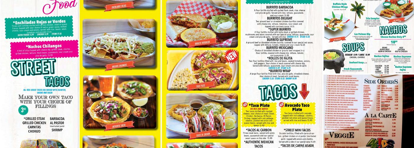 Las PALMAS Menu