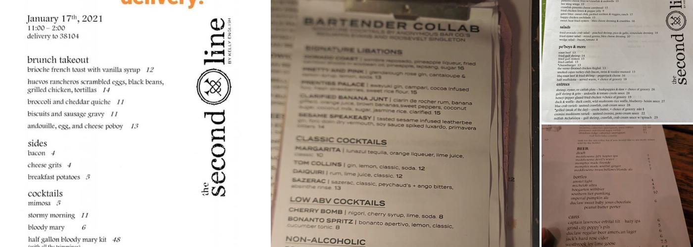 The Second Line Menu