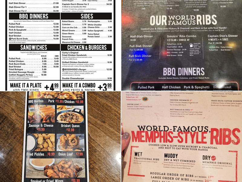 Corky's Ribs & BBQ Menu