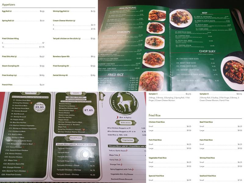 Lee's Kitchen Menu