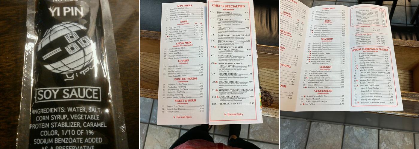 China Express Menu