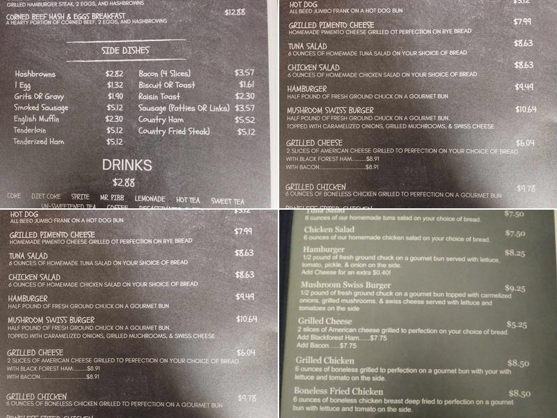 Midway Meal House Menu