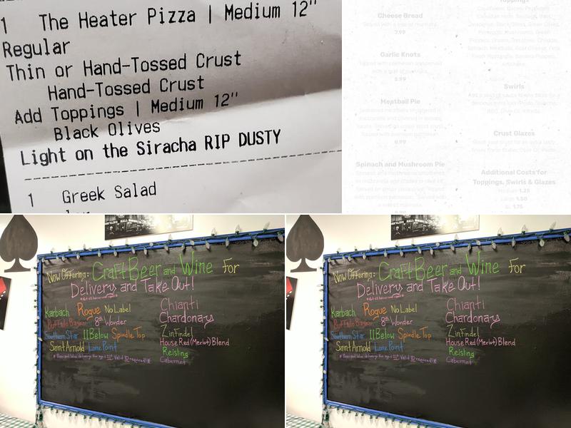 Jackpot Pizza Menu