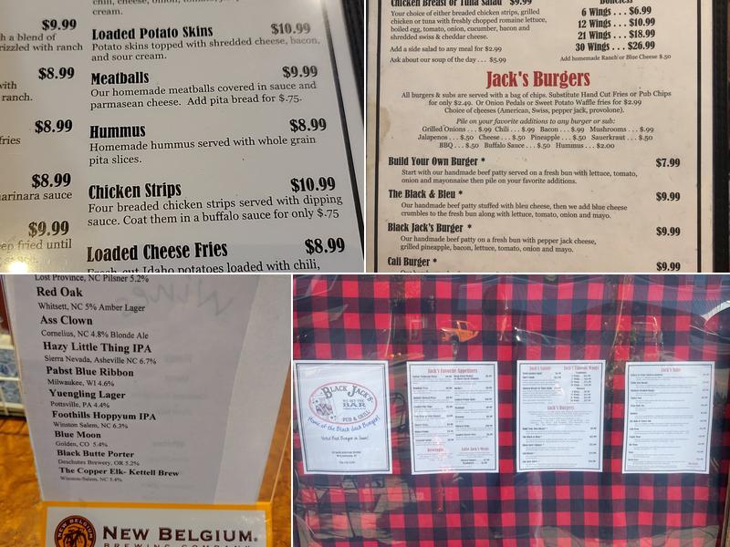 Black Jack's Pub & Grill Menu