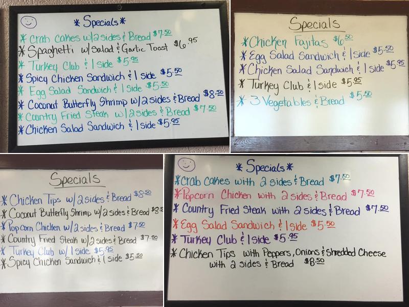 Rodie's Parkway Restaurant Menu