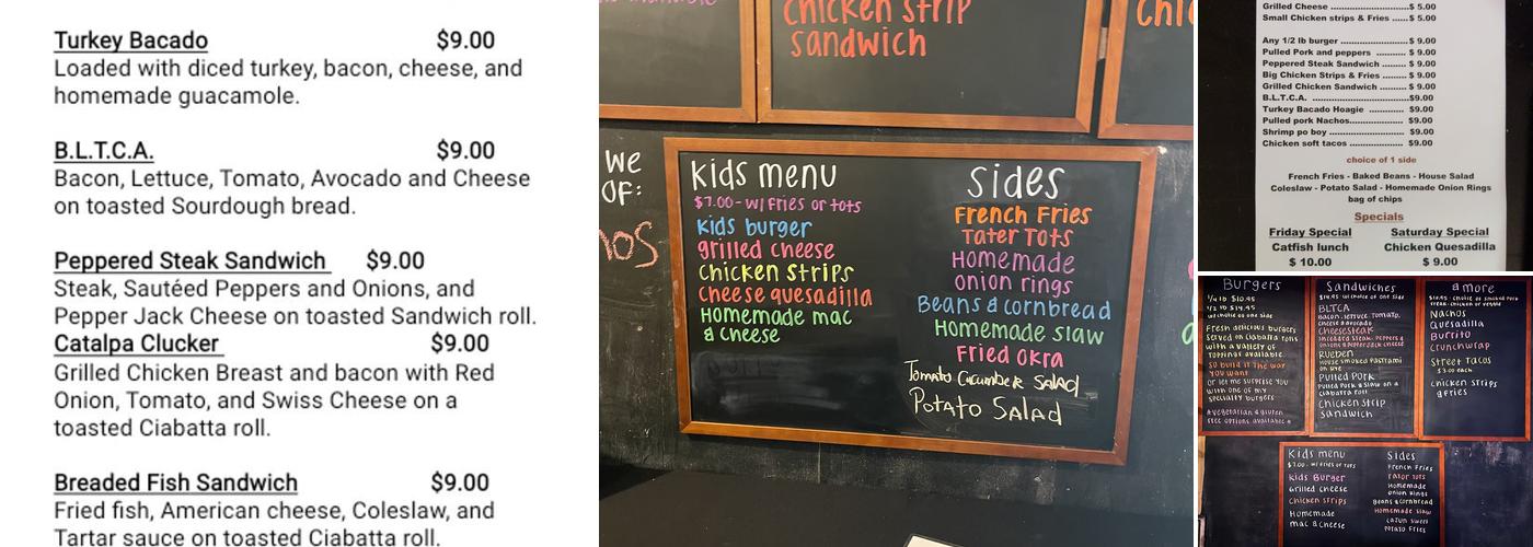 Catalpa Cafe And General Store Menu