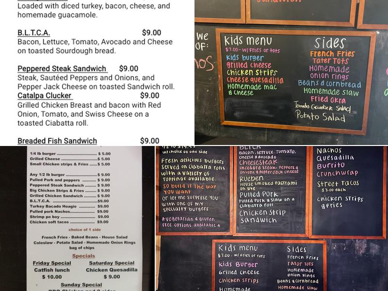 Catalpa Cafe And General Store Menu