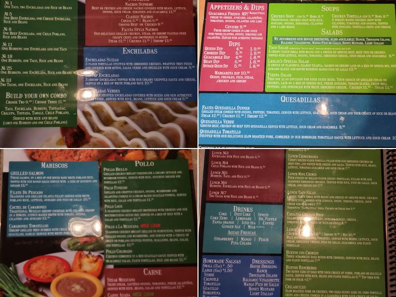 Dos Margaritas - Hickory Flat Menu