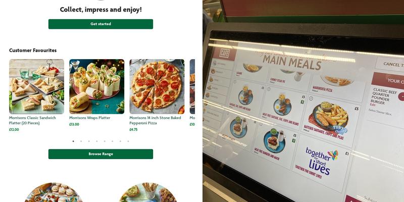 Morrisons Cafe Menu